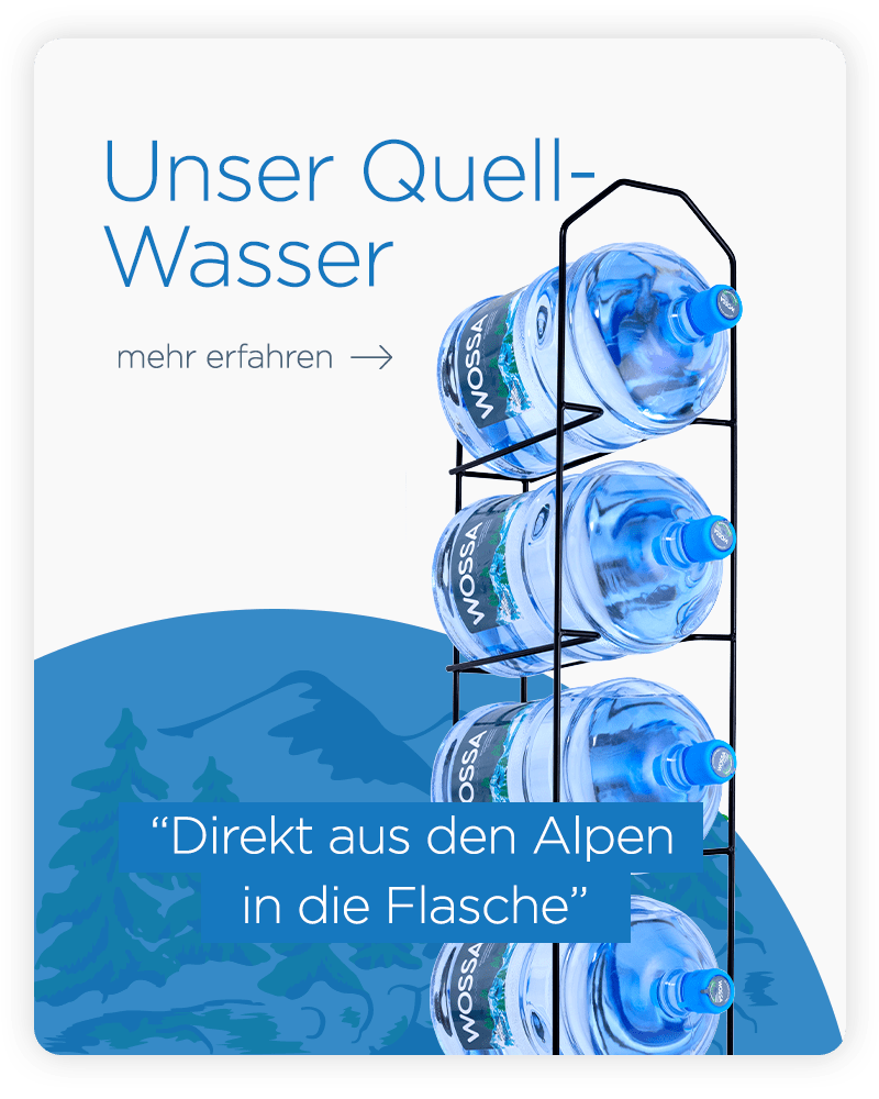 Quellwasser-Gallone für Wasserspender